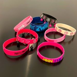 8 Zumba bracelets